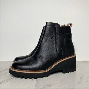 Dolce Vita Huey Black Leather Bootie 8 1/2